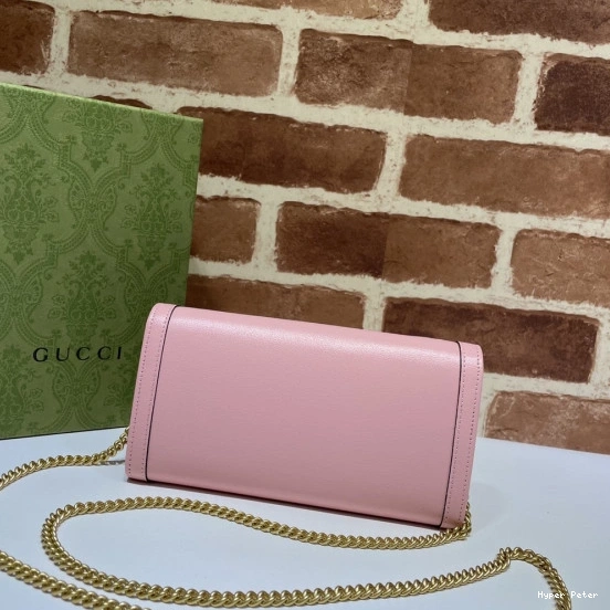 Hyper Peter chain wallet with Gucci Diana bamboo 0709